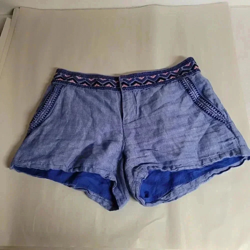 Vineyard Vines Women's Linen blend Shorts  2